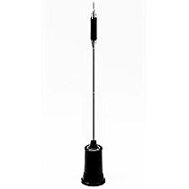 NMO150/450C: Pulse-Larsen 1/2 dual band VHF UHF mobile antenna- Wave Whip  150-154 MHz / 450-470 MHz Omni antenna NMO Base