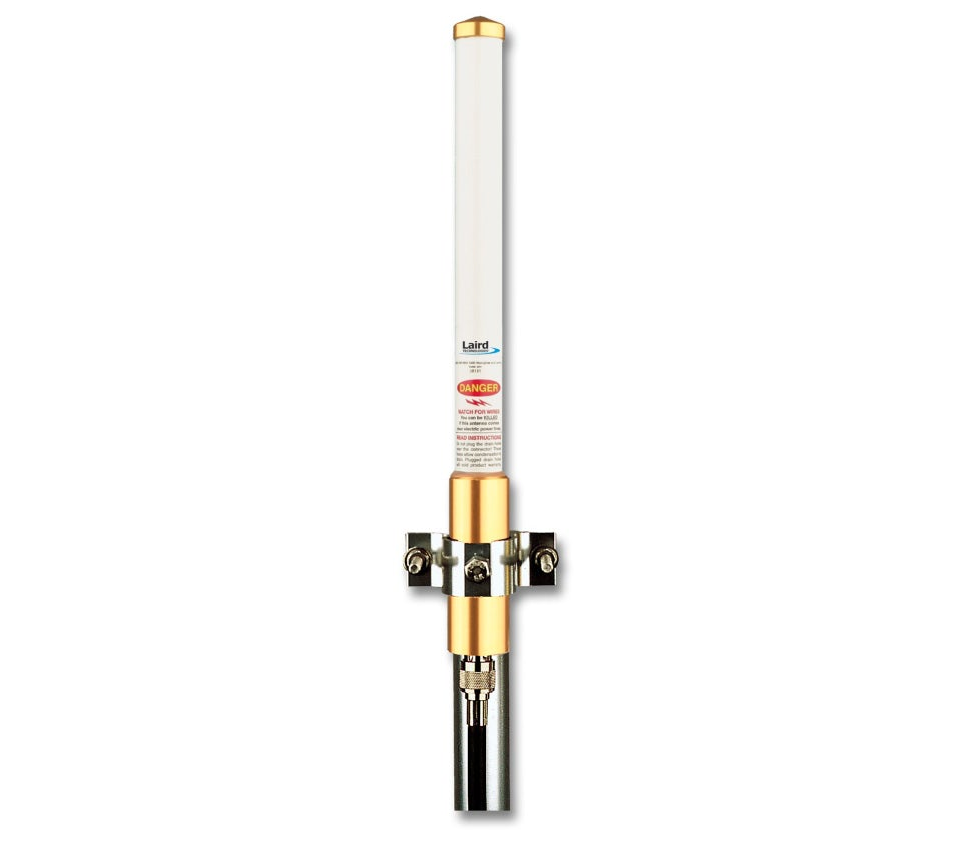 FG9026: Laird / Antenex Outdoor Rated 900mhz Fiberglass Base station Omni Antenna N-Female Connector 8dBi