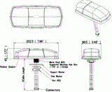 2x2 MiMo 5G, Band 71 Ready (4G-LTE) Cellular Antenna for Machine To Machine Communication. RBDM-55-RR-10