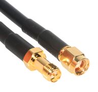 WiFi Cable extension for Multi-Element / Combination Antenna, 195 Type equivalent Cable - RP SMA-Female to RP SMA-Male - 15 Foot | PT195-015-RSF-RSM-WIFI