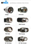 PT240-003-SNM-STMRA: 3 Feet 240 Type Low loss Cable Assembly with N-Male and TNC-Male Right Angle Connectors
