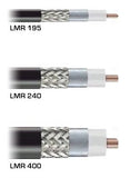 Cable coaxial de baja pérdida equivalente al tipo LMR240 - 5 pies - N macho - TNC hembra