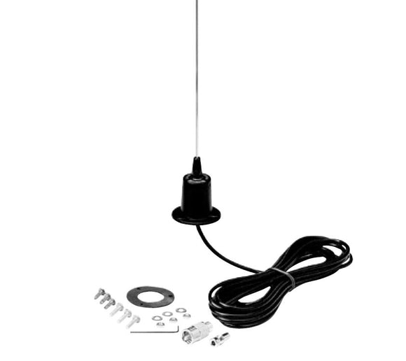 OM800UD : Self Mounting No Ground Plane Required Antenna with 17 Foot RG58AU Cable